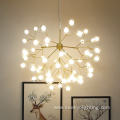 Bubble glass ball branch multi heads pendant light